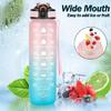 Portable 1L Water Bottles with Motivational Time Markers Drinking Bottles for Staying Hydrated Throughout Day