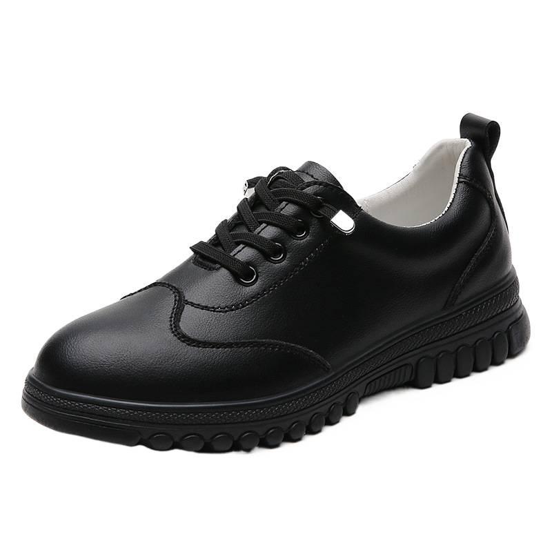 Woodpecker Women's Genuine Leather Casual Shoes - 2025 Spring/Autumn, Soft Sole & Upper, Comfortable for Everyday Wear.