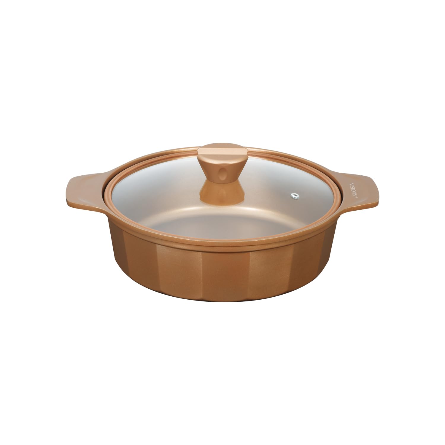 

VISIONS CP-8805 26см Настольная кастрюля, подходит для индукционных плит, со стеклянной крышкой, золотое покрытие