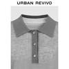 UR Women's 2025 Summer Simple Polo Knit Short Sleeve Top