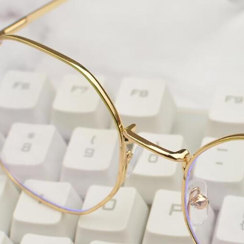 Óculos Armação de Liga Ultraleve Simples Masculino Feminino Óculos Anti Luz Azul Festa Decorar Óculos Óculos Falsos