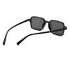 Sun-Protective PC Frame Sunglasses Punk Eyewear Travel Black Shades Glasses  for Women Man