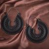 SUMENG 2024 New Vintage Ethnic Hollow Flower Gypsy Dangle Trible Drop Earring for Women Indian Fashion Jewelry Gifts