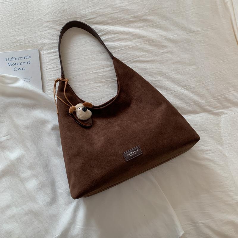 Retro Matte Big Bag Women's New Autumn and Winter Shoulder Bag High-grade Texture Commuting Large-capacity Tote Bag