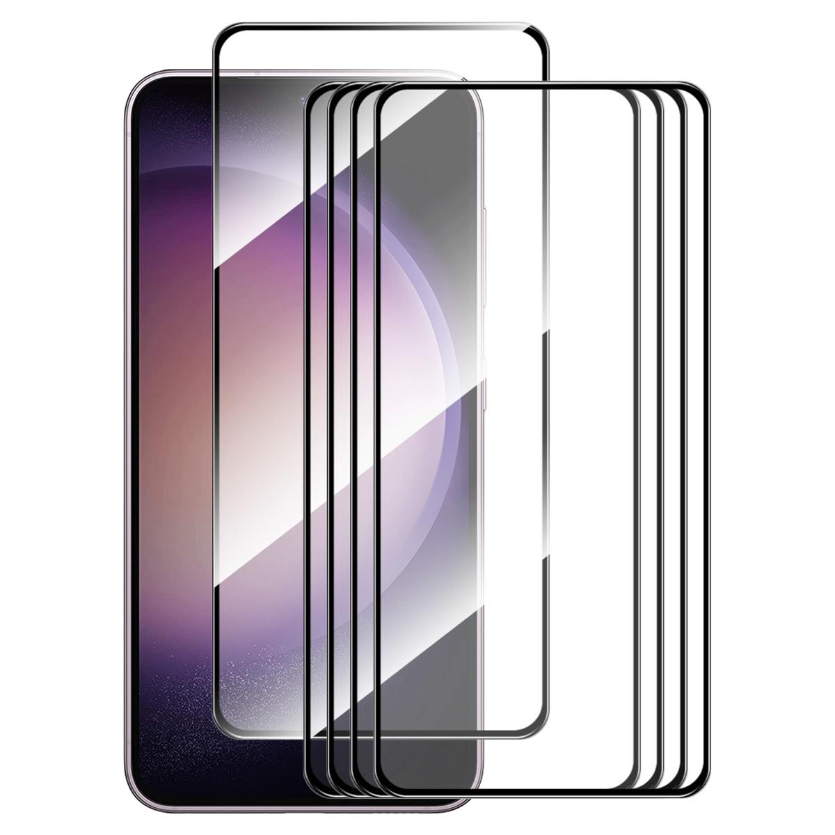 

ENKAY HAT PRINCE 5Pcs for Samsung Galaxy S25+/S24+ 9H High Aluminum-Silicon Glass Film (Fingerprint Unlock) Type A