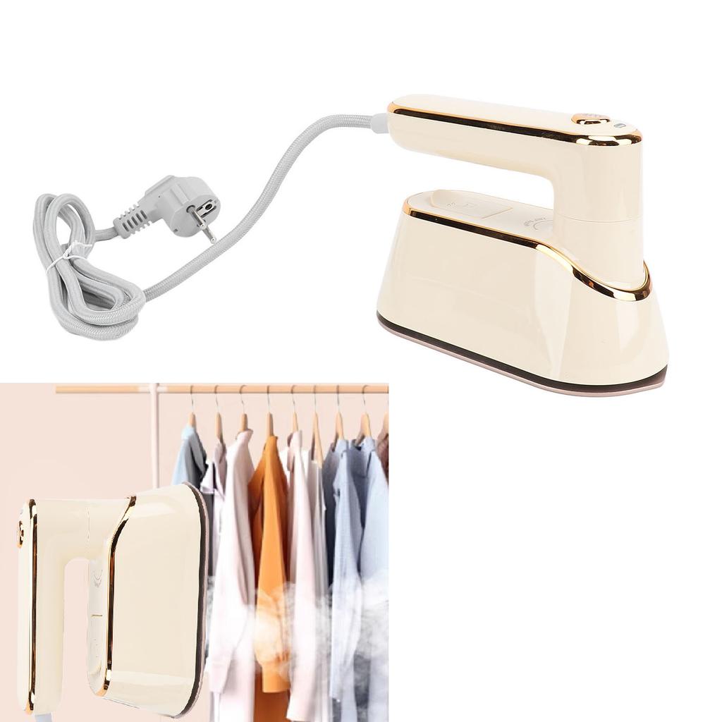 Handheld Steam Iron Beige Portable Rotatable Multifunctional 1300W Quick Preheating Drip Proof Handh