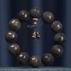 Lignite Wood 2.0 Personalized Carving Ethnic Style Buddhist Bead Bracelet for Men and Women, Engraved Handcrafted Pendant for Collection and Wearing