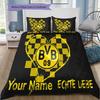 Custom Name BVB Bedding,Quilt Set Quilt Cover Pillowcase Home Birthday Gift(1 * Duvet Cover + 2 * Pillowcase, Without Core) -HE41