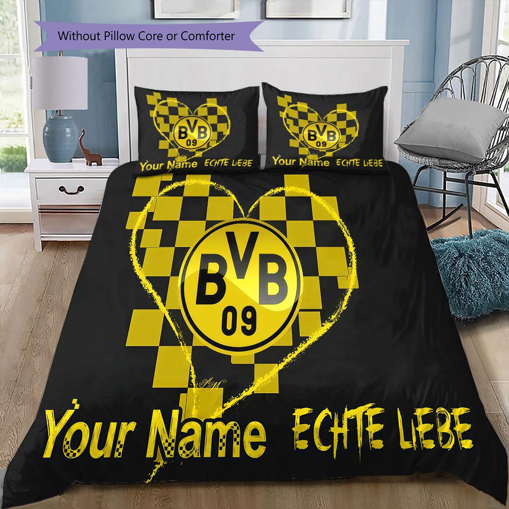 Custom Name BVB Bedding,Quilt Set Quilt Cover Pillowcase Home Birthday Gift(1 * Duvet Cover + 2 * Pillowcase, Without Core) -HE41