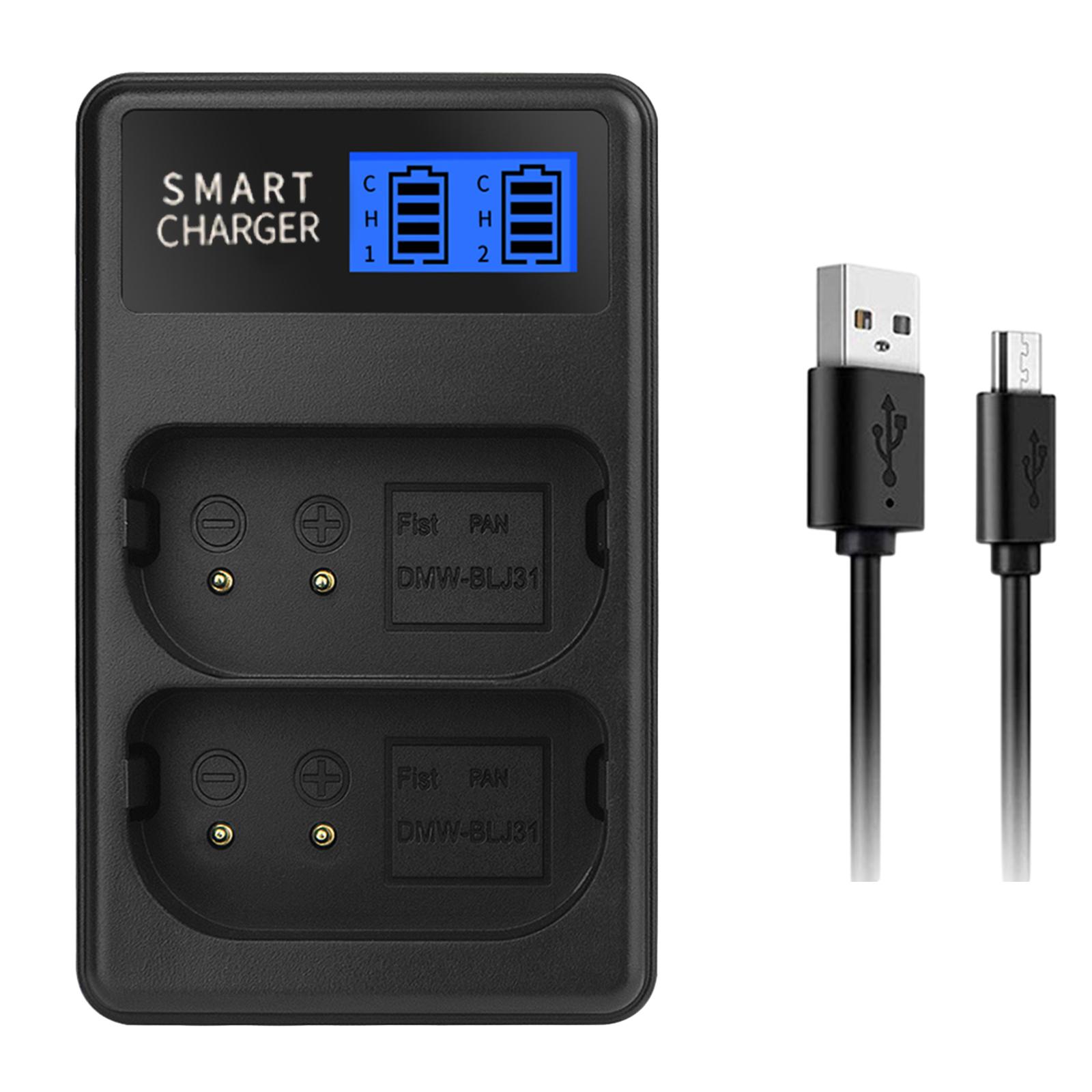 

Тонкий аккумуляторный ЖК-зарядник Micro USB Надежный аксессуар для зарядки для Panasonic LUMIX DC-S1 DC-S1M База для зарядки аккумулятора