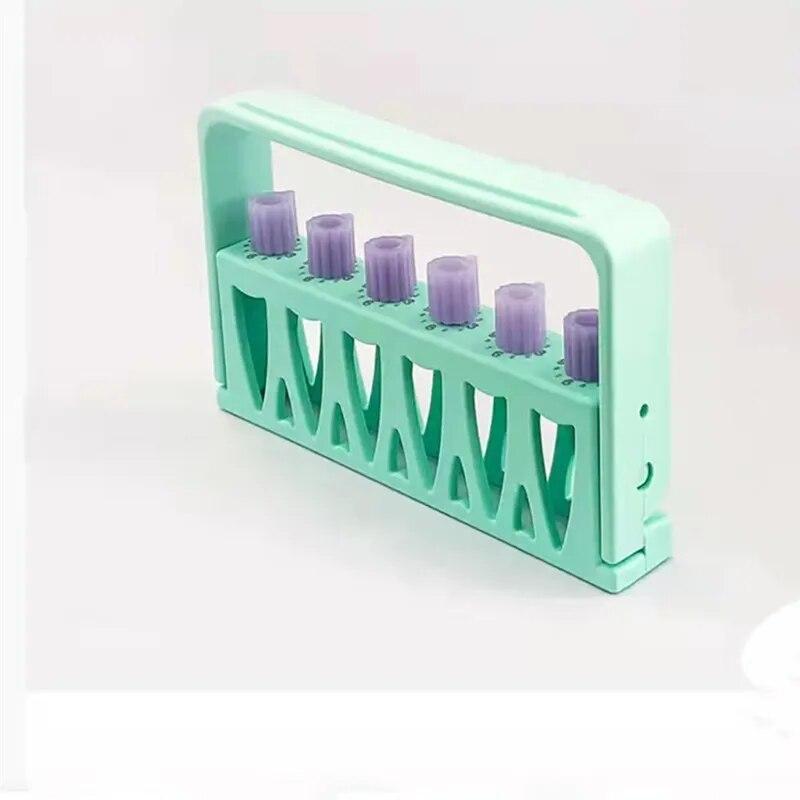 

1 шт., держатель для стоматологической дезинфекции, держатель для эндодонтических файлов, 6 отверстий, 12 раз, автоклавируемый, эндодонтический, держатель для файлов корневых каналов Light green