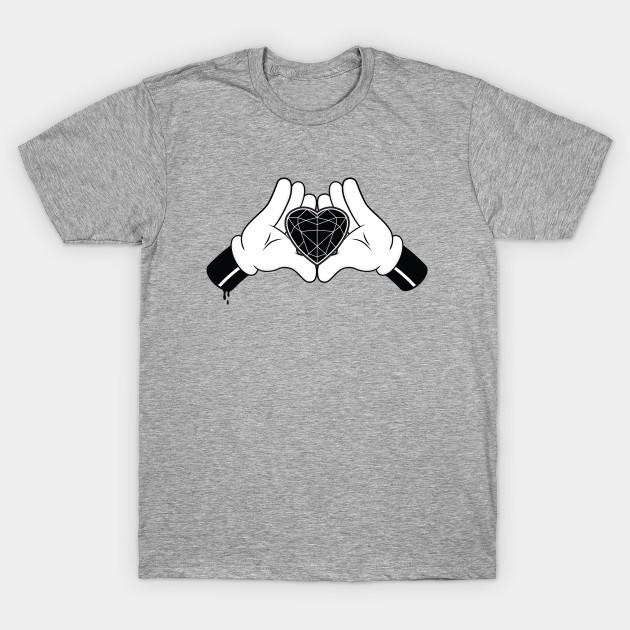 Unisex Fashion TShirt Diamond Heart Print TShirt Plus Size S-5XL T-Shirt 100%Cotton Tops O Neck Short Sleeve Tees