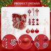 Christmas Tree Hanging Ornaments Charm Pendants Reusable Ornament Decorations for Cafe