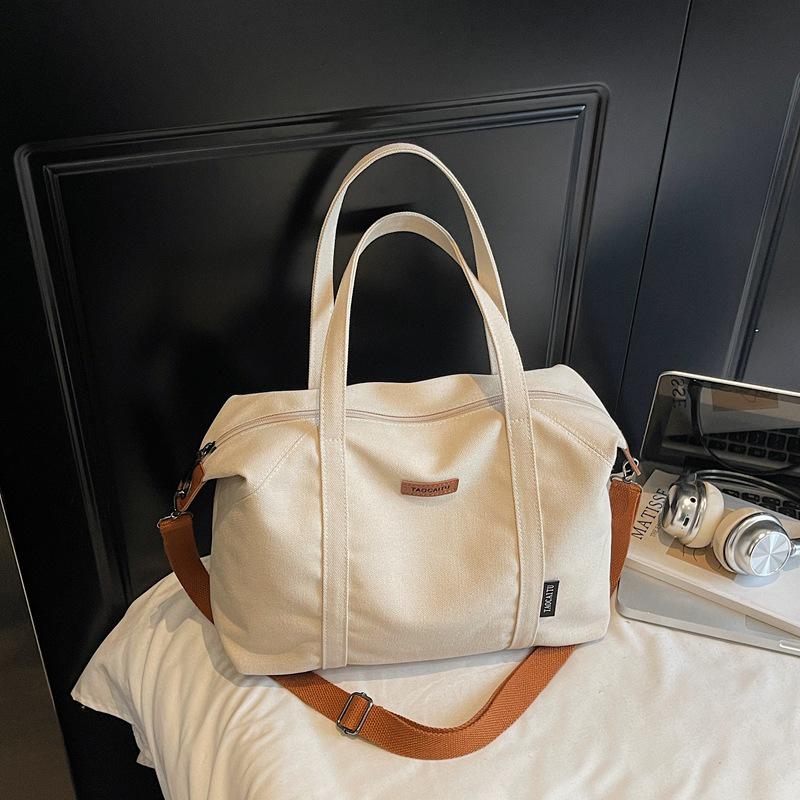 Модная легкая холщовая сумка кроссбоди - Большая вместимость, Универсальный корейский стиль 2025