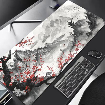 Sakura Scenery Mouse Pad|XXL Non-Slip Gaming Mat|Reinforced Stitched Edge Desk Pad|900x400mm e-Sports Grade
