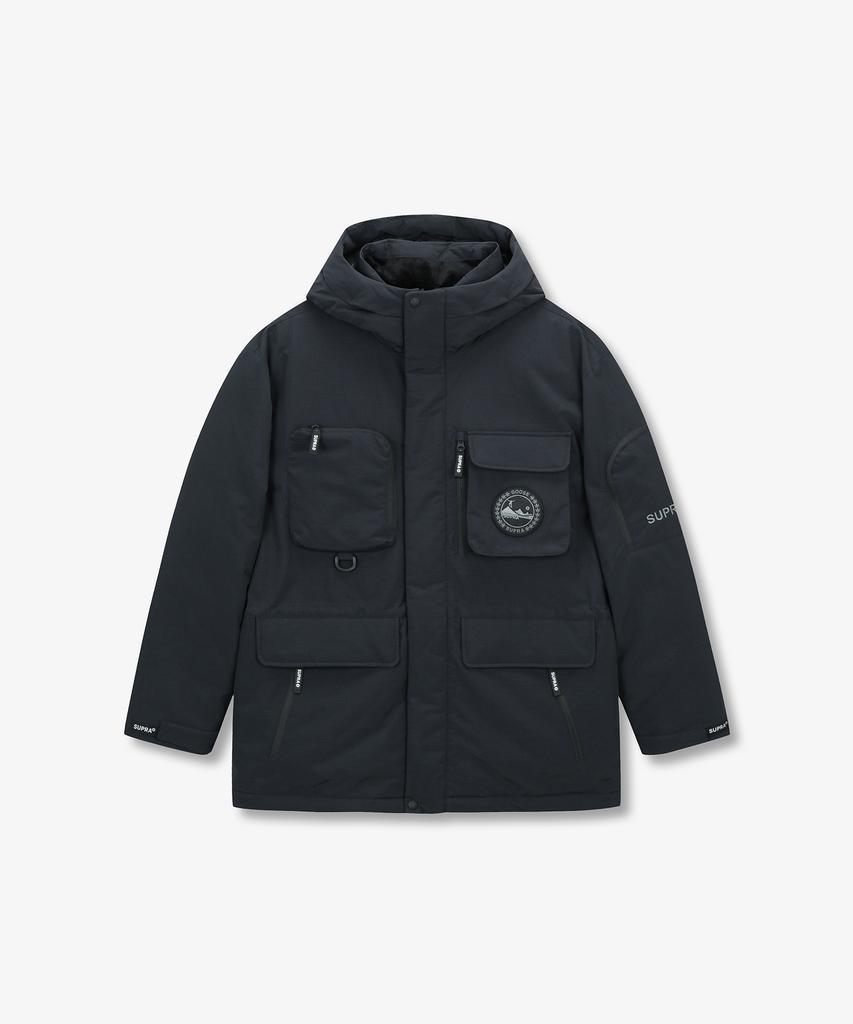 Supra Pocket Mid Goose Down Jacket (Black)