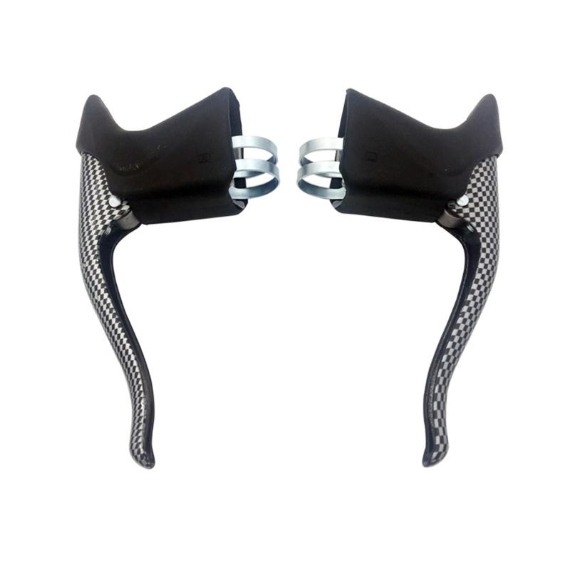 Bicycles Handlebars Brake Levers Cycle Brake Handle, Aluminum Alloy Handlebars Brake Levers Bikes Brake Levers Handbrake 1