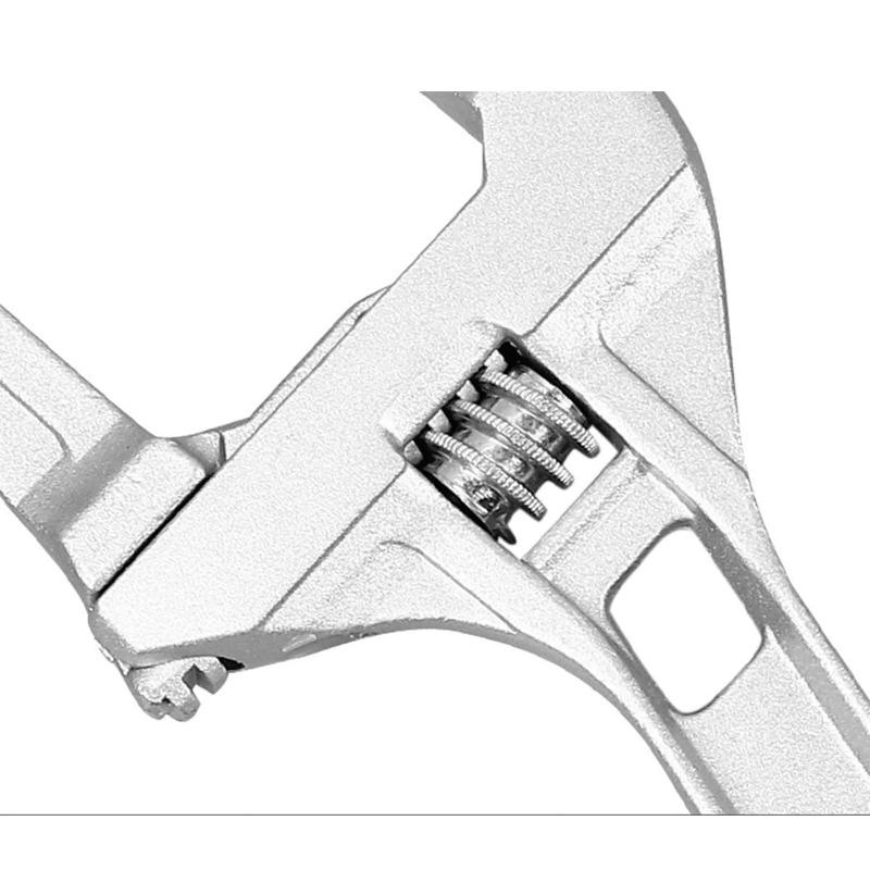 Compact Adjustable Wrench - Large Jaw Opening&Strong Grip, Aluminum Multitool for Bathroom Plumbing Repair, DIY Home Maintenance