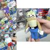 Spongebob Schwammkopf Bikini Bottom Einwohner Plüsch Schlüsselanhänger mit PP-Baumwollfüllung zur Rucksackdekoration