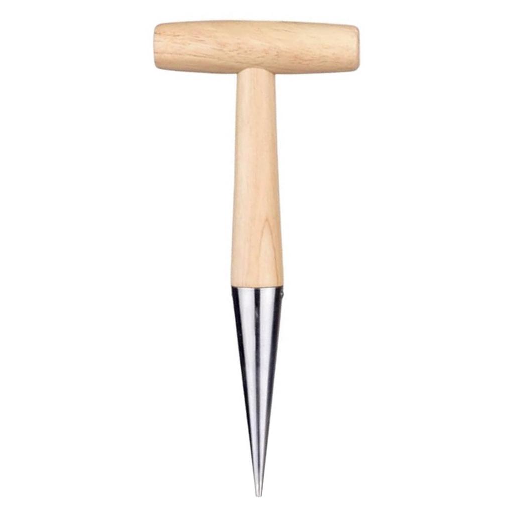 Metall-Handpflanzgerät mit Holzgriff Gartensamenverteiler Leicht & Tragbar zum Umpflanzen von Pflanzen Gemüse pflanzen