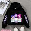 Children's KPop Demon Hunters Hoodies Girls Pink Boy Pink Tops Sweatshirt Long Sleeve Pullovers Coat Autumn Winter Casual Hooded