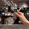 Cucchiaio in Acciaio Inossidabile a Forma di Conchiglia con Manico Lung Mestolo Cucchiaio da Dessert da Ristorante Paletta per Gelato Accessori da Cucina Strumento