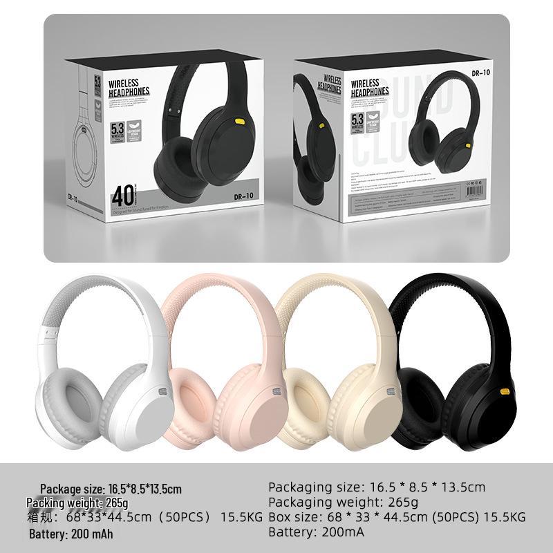 DR10 Head-mounted Bluetooth Earphones: Ultra-long Battery, High-Quality Sound, Lenovo-Compatible