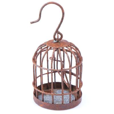 Decorazioni Gabbia per Uccelli in Ferro Battuto Fascino Vintage per Giardino e Patio Espositore per Succulente Gabbia per Uccelli in Ferro Modello Vintage