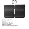 10W 5V Solar Panel Portable Phone Charger IPX6 Waterproof Foldable Design Type-C/USB Single Crystal Silicon Solar Panel Charger