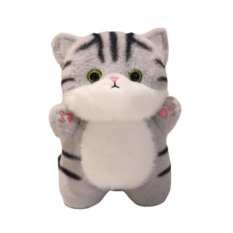 Adorable Japan Bring Cat Plush Toys Stuffed British Shorthair Grey White Orange Ragdoll Pussy Kitten Doll Table Accompany Toys