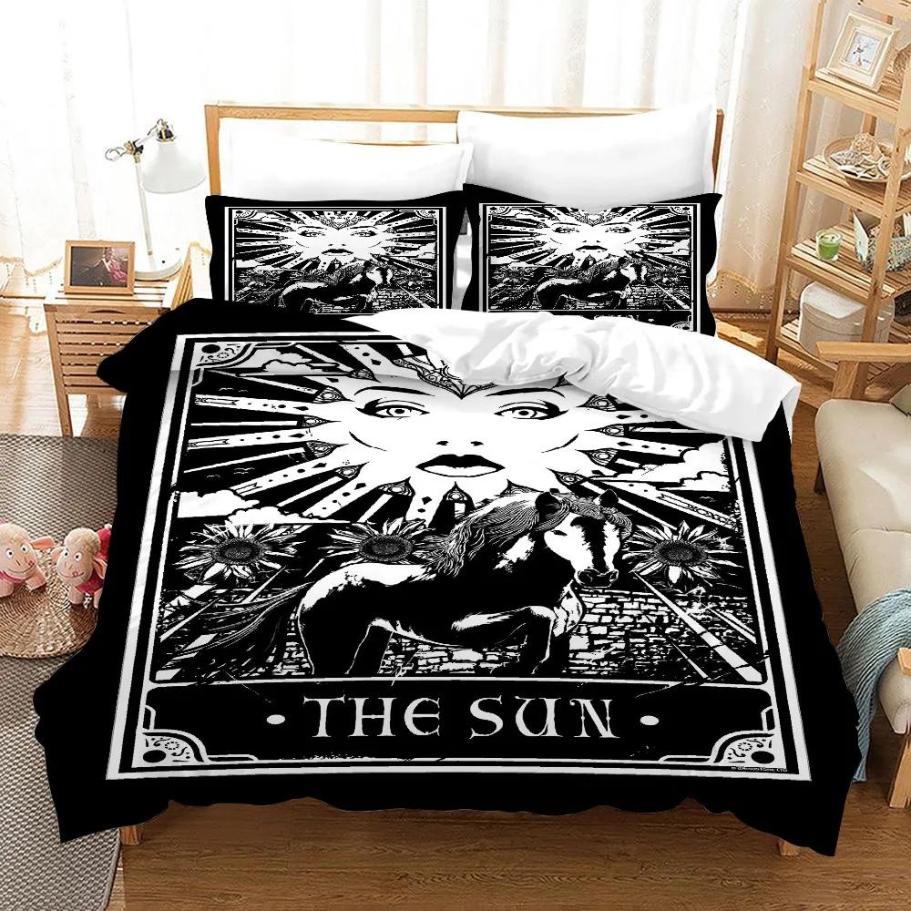 Wonderful Medusa In Myth 3D Duvet Cover Set Greek Mythology Figurine Medusa Themed Bedding Sets Full/Queen Size Comforter Cover