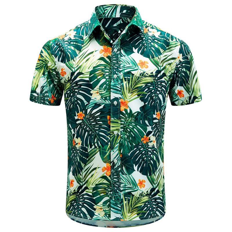 

Мужская рубашка с лацканами, летняя, с короткими рукавами, гавайский индивидуальный узор с 3D-печатью, повседневная, для работы, отдыха, удобная конструкция XL