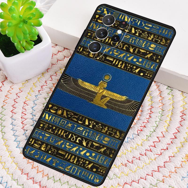Ancient Egyptian Hieroglyphic Phone Case for Samsung Galaxy note 10 pro S26 Ultra S23 S24 FE S25 S21 S22 PLUS shockproof Cove