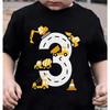 Kids 3rd Birthday Gift TShirt 3rd Birthday Construction Truck Graphic T Shirts Boy 3rd Birthday Top 3 Year Old Construction Tee