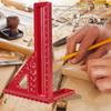 22.5-90 Degree Aluminum Alloy Woodworking Square 45/90° Angle Measuring Ruler  Woodworking