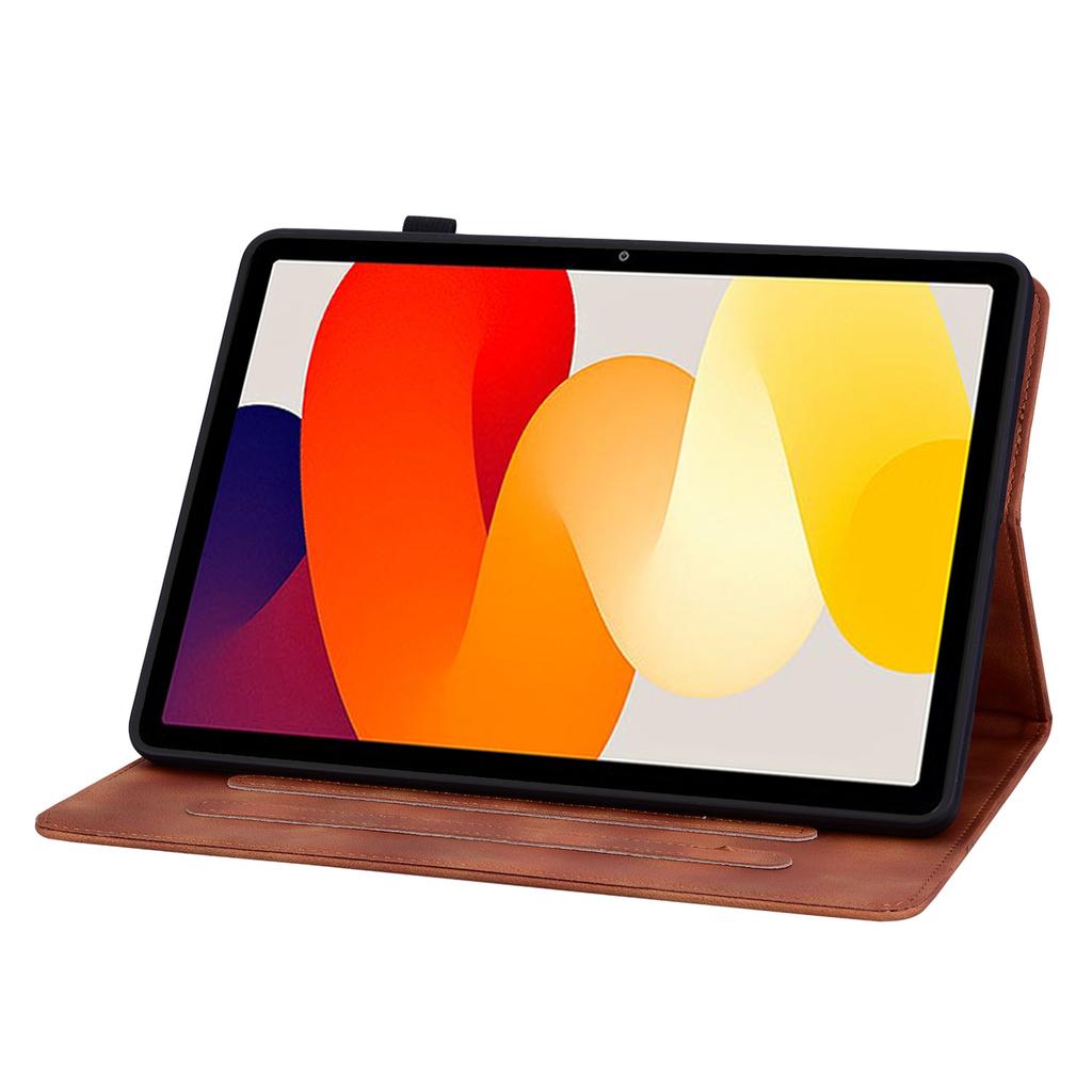 Für Xiaomi Redmi Pad SE (Modelle 23073RPBFG). Tablet-Hülle aus PU-Leder mit exquisitem floralem Prägedesign