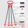 Jundingying 4-Ton 2-Leg Lifting Chain Sling with Hooks