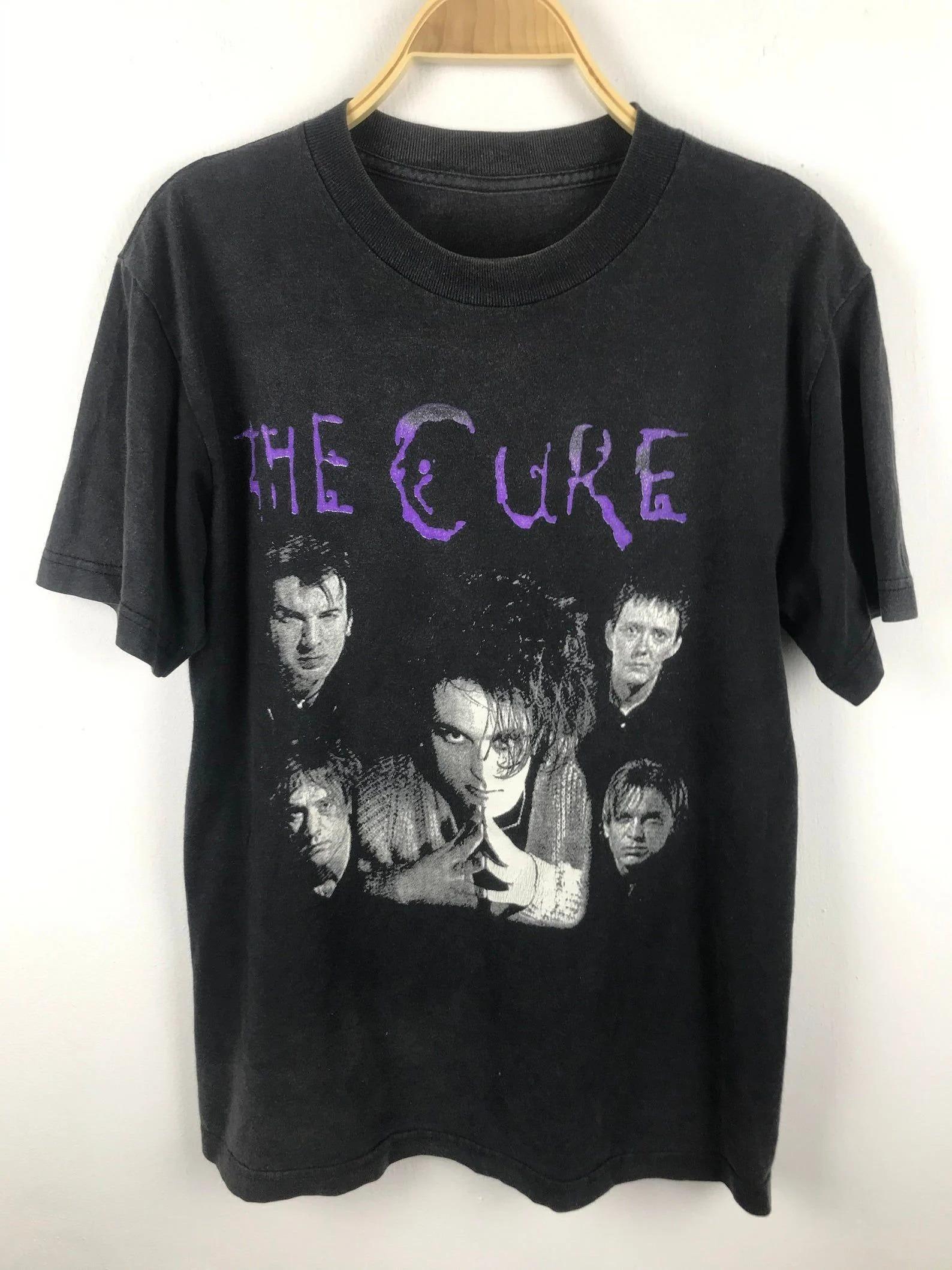 

Plus Size Summer Womens Vintage The Cure Band TShirt Unisex Cotton Breathable Stylish Versatile Street Style Oversized XL
