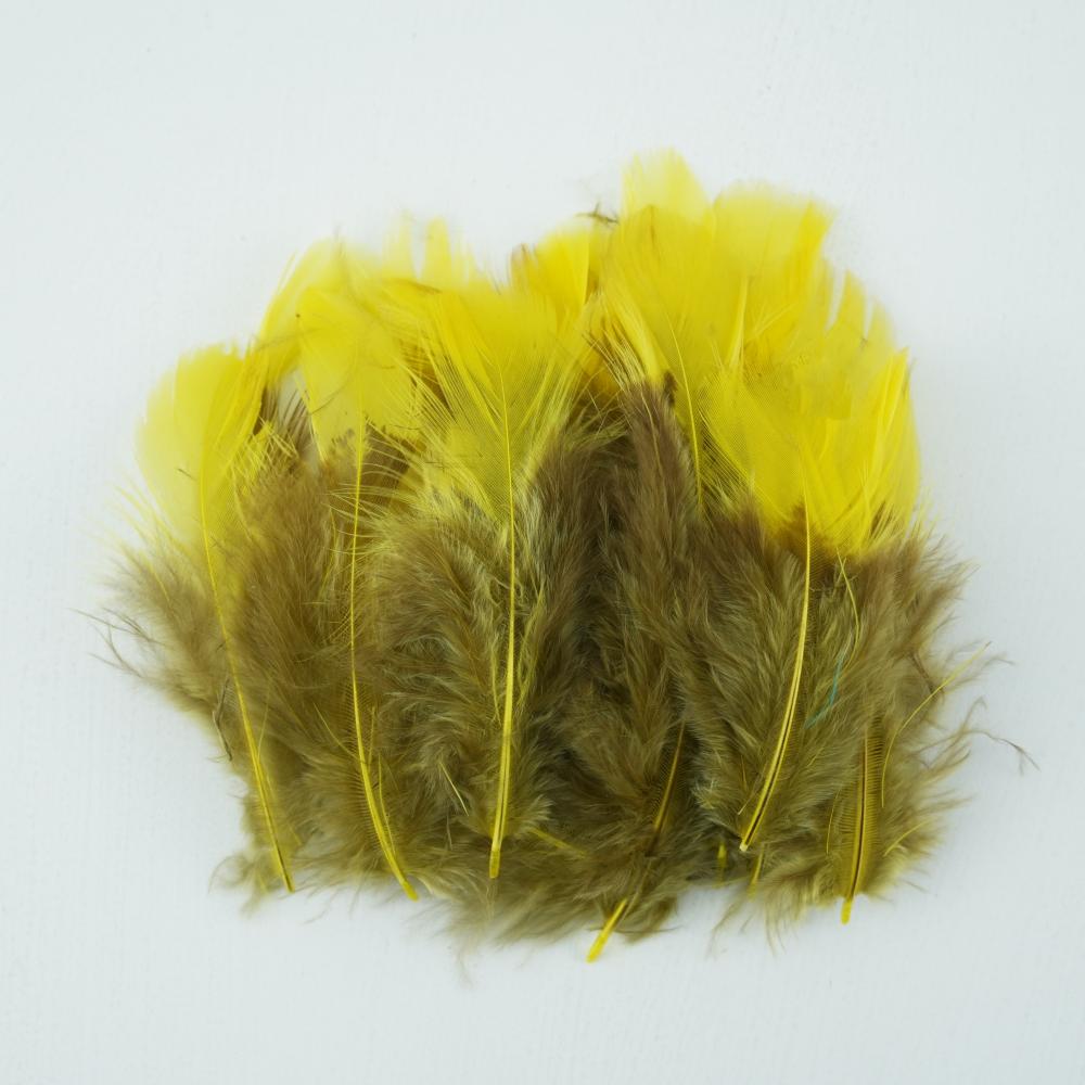 FeatherYellow Feathers for Crafts, 31 Styles Natural Pheasant, Rooster, Duck Feathers Bulk for Costume DIY, Fly Tying,Party Decoration