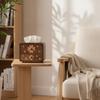 Tissue Box with Opening Aesthetic Cover Base Decorative for Desktop, Living Room,