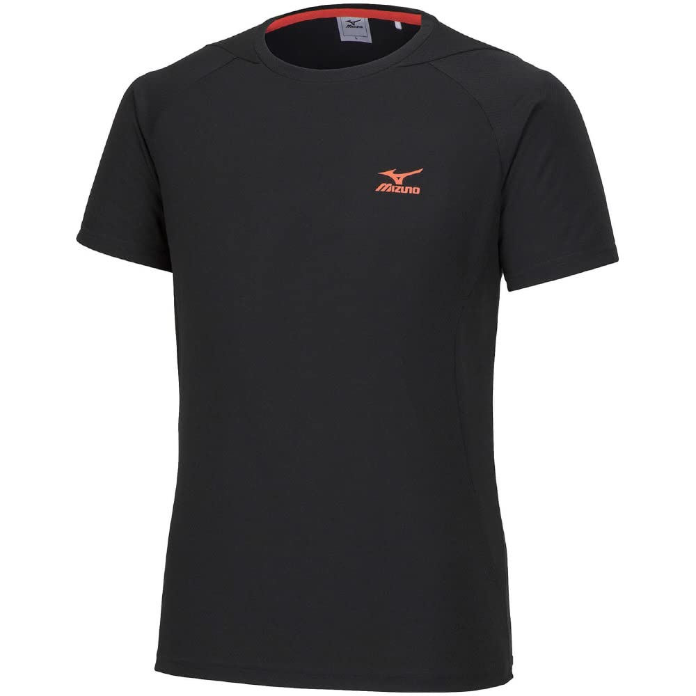 

Mizuno Training Short Sleeve Cool to the Size S Men s Wear, T-Shirt, Sweat-Wicking, Quick-Drying, Touch, UPF15, Black, (K2JAA122)