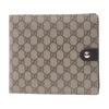 GG Impression Leather Bifold Wallet Grey Black Daily Travel 281951-FX53N-9643