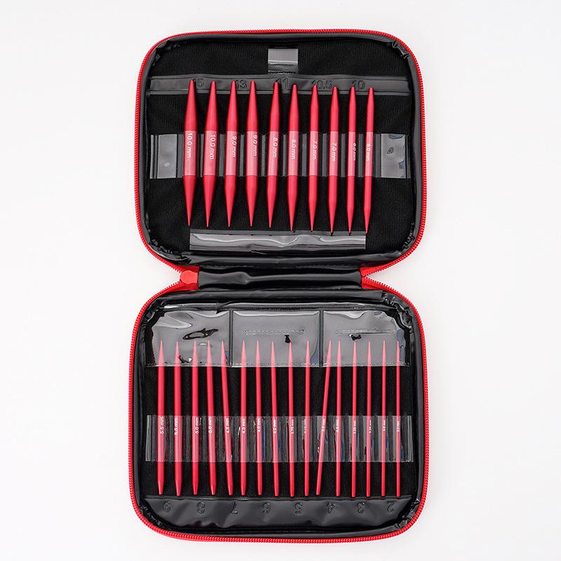 Knitting Tools: Reusable Anodized Aluminum U-Shaped Circular Sweater and Detachable Needles