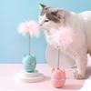 Feather Tumbler Toy with Bell Interactive Teaser for Kittens