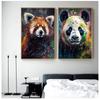 Abstract Graffiti Wall Art Canvas Painting Watercolor Monkey Snake Lion Tiger Animal Portrait Poster for Living Room Home Decor