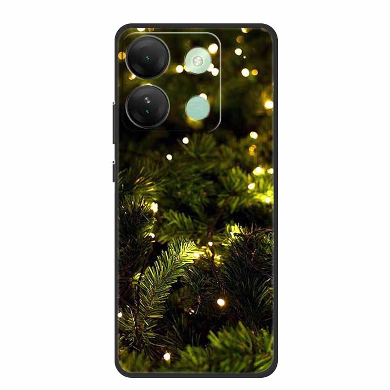 For Infinix Smart 7 HD Christmas Soft Case Silicone TPU Back Cover Phone Cases For Infinix Smart7 Plus X6516 Xmas New Etui Shell