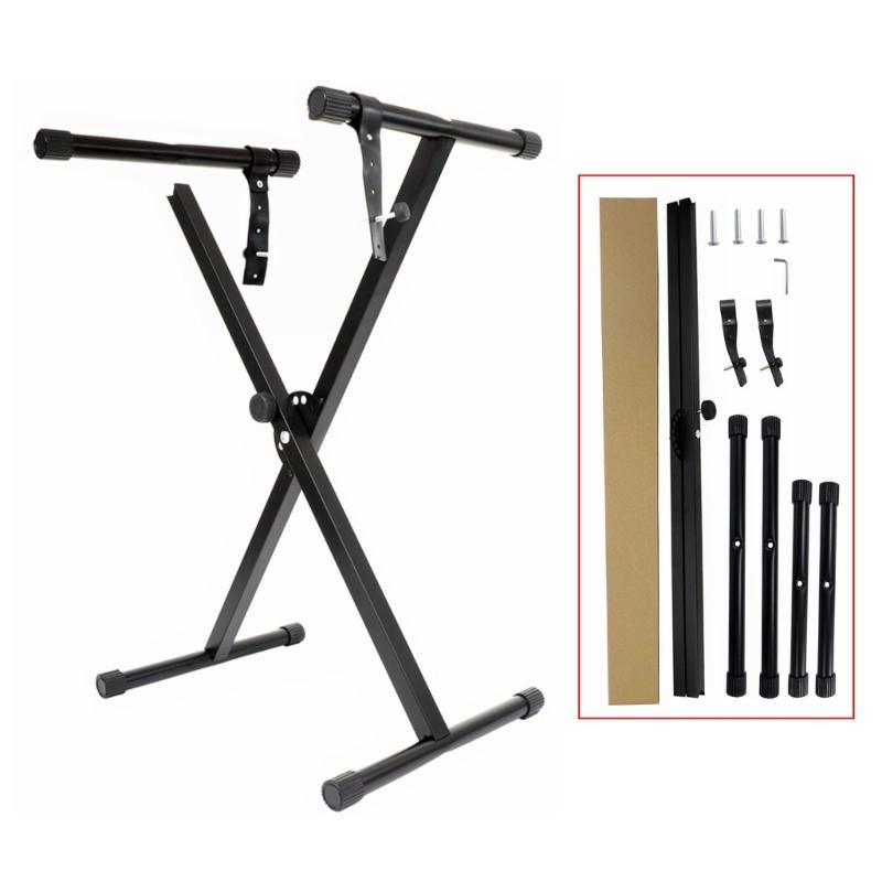 Single-X Keyboard Stand Adjustable Keyboard Stand Practical X Frame Music Piano Keyboard Stand for Kid Music Lovers
