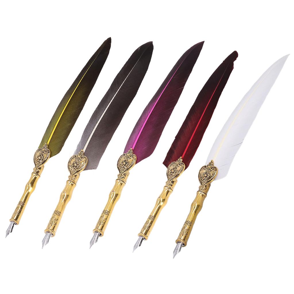Pen Fluent Comfortable Writing Vintage Elegance Exquisite Workmanship Quill Pen for