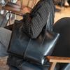 Burminsa Cowhide Genuine Leather Large Tote Bags For Women 2026 Luxury Designer Commuter Shoulder Bags Shopper Ladies Handbags