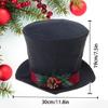 Classical Black or Red Christmas Tree Crowns Decoration Efficient Fabric Design Elevates Seasonal Celebration Style
